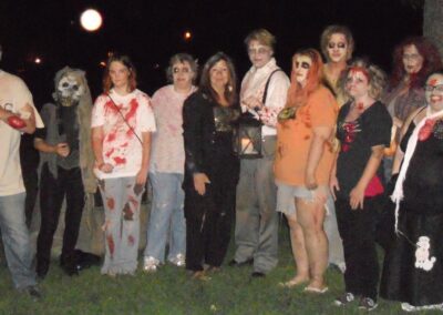 Participants of zombie tour